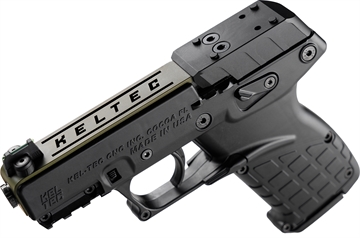 Picture of Kel-Tec P17 Sports South Exclusive 22 LR 16+1 3.80" Black Steel Barrel, OD Green Optic Ready/Serrated Slide, Black Polymer Frame w/Picatinny Rail, Textured Grip P17BBLKORGRNS