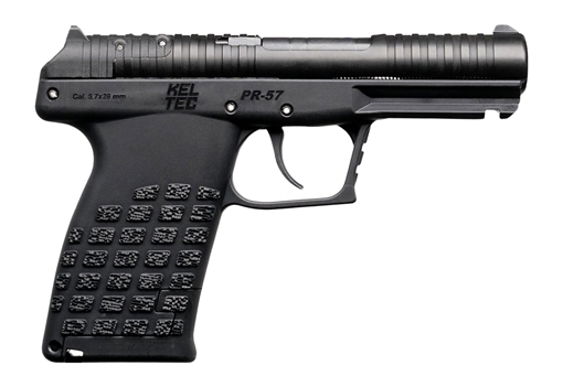 Picture of Kel-Tec PR57BLK10 PR-5.7  Compact 5.7x28mm 10+1 4.64" Stainless Rotary Barrel, Black Oxide Steel Optic Ready/Serrated Slide, Black Polymer Frame w/Accessory Rail, Textured Grip