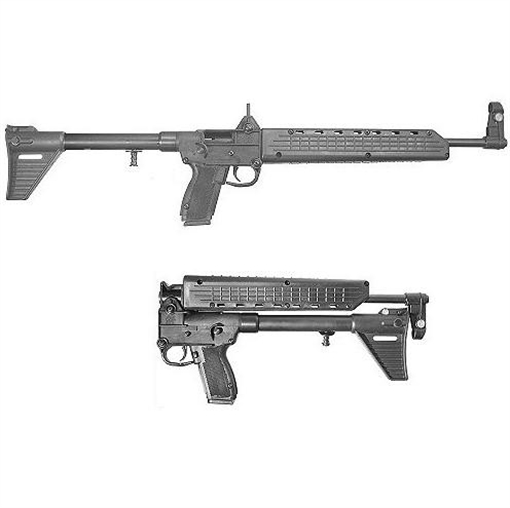 Picture of Kel-Tec Sub 2000 Rifle 9mm Luger 10rd Glock Model 17 Magazine 16.1" Barrel Black Stock SUB2K9GLK17BBLK