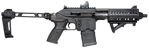Picture of Kel-Tec PLR-16 Defender Pistol - Black | 5.56NATO | 9.2" Threaded Barrel | 10rd | Viridian RFX11 | Magpul AFG | Strike Industries Brace PLR16BLKD