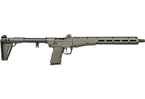 Picture of Kel-Tec Model Sub 2000, Gen 3, Semi-automatic Rifle, 5.7X28MM, 16.1" Barrel, Threaded 1/2x28, Matte Finish, Green, 20 Rounds SUB2K57GRN