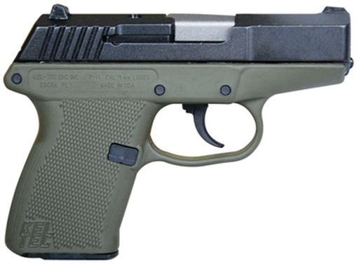 Picture of KELTEC P11 9MM PSTL BLUE/GRN GRIP P11BGRN