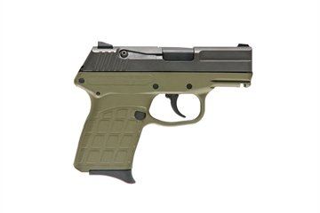 Picture of KelTec PF-9 Semi Auto Handgun 9mm 7rd Blued Slide OD Green Polymer Frame KEL-PF9BGRN