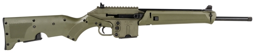 Picture of Kel-Tec SU16 *CA Compliant 5.56x45mm NATO 10+1 16" Black Steel Barrel, Green Steel Receiver, Green Synthetic w/Storage Compartment Stock SU16CAGRN