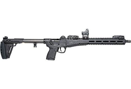 Picture of Kel-Tec Defender SUB2000 Gen 3 Rifle 9mm Luger 15rd Magazine(Glock Compatible) 16.15" Barrel Viridian RFX11 and MagPul Flip Sights SUB2K9GLKBLKD