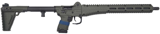 Picture of Kel-Tec SUB2000 Gen3 9mm Luger 10+1 16.15" Black Steel Threaded Barrel, Green Picatinny Rail Aluminum Receiver, M-LOK Slots Handguard, Green Synthetic Folding Stock, Black Polymer Grip SUB2K9GLKGRN10