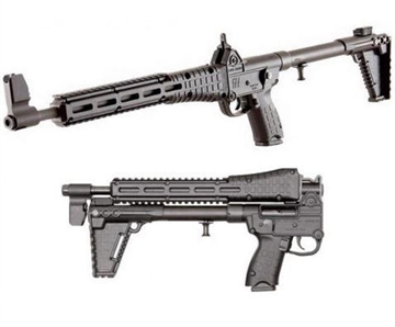 Picture of KelTec SUB2000 M&P .40 S&W Folding Pistol Caliber Carbine Blued Black Grip SUB2K40MPBBLK