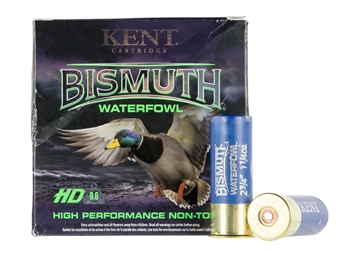 Picture of Kent Cartridge Bismuth Waterfowl 12 Gauge 2.75" 1 1/4 oz Bismuth 4 Shot 25 Per Box/ 10 Case B12W364