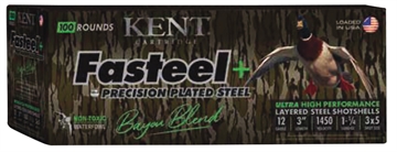 Picture of Kent Cartridge Fasteel + Precision Steel Sports South Exclusive Bayou Blend 12Gauge 3" 1 1/4oz 3x5Shot 100Per Box/2 Case *Case Only CC123FSP363X5