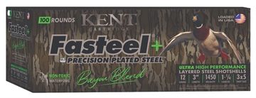 Picture of KENT CARTRIDGE FASTEEL+ BAYOU 12GA 1-1/4OZ #3X5 100/2 CC123FSP363X5