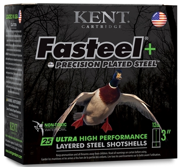 Picture of Kent Fasteel + Precision Plated Steel Waterfowl Shotshells 12ga 3" 1-1/4oz 1450 fps #4 & #6 25/ct K123FSP36-4X6 K123FSP364X6