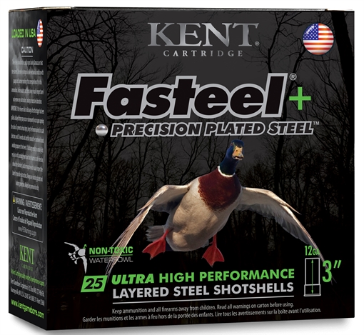Picture of Kent Fasteel + Precision Plated Steel Waterfowl Shotshells 20ga 3" 1oz 1350 fps #2 & #4 25/ct K203FSP28-2X4 K203FSP282X4