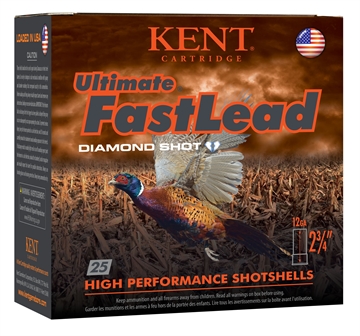 Picture of Kent Cartridge Kent Ultimate Fast Lead Upland Load 12 ga. 2.75 in. 1 3/8 oz. 4 Shot 25 rd. K122UFL40-4 K122UFL404