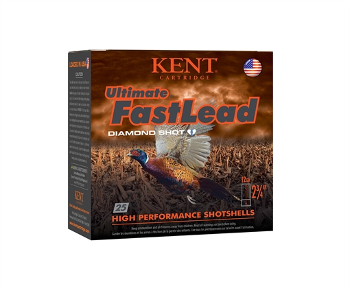 Picture of Kent Cartridge Ultimate Fast Lead 12Gauge 2.75" 1 1/2oz 4Shot 25 Per Box/10 Case K122UFL424