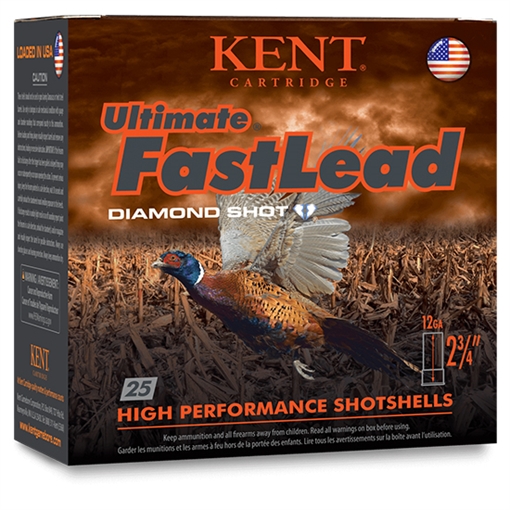 Picture of Kent Cartridge Kent Ultimate Fast Lead Upland Load 12 ga. 3 in. 1 3/4 oz. 5 Shot 25 rd. K123UFL50-5 K123UFL505