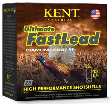 Picture of KENT CARTRIDGE ULTIMATE FASTLEAD UPLAND 20GA 1OZ #6 25/10 K20UFLHV286