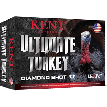 Picture of Kent Cartridge Kent Ultimate Diamond Shot Turkey Load 20 ga. 3 in. 1 1/4 oz. 4 Shot 10 rd. C203TK36-4 C203TK364