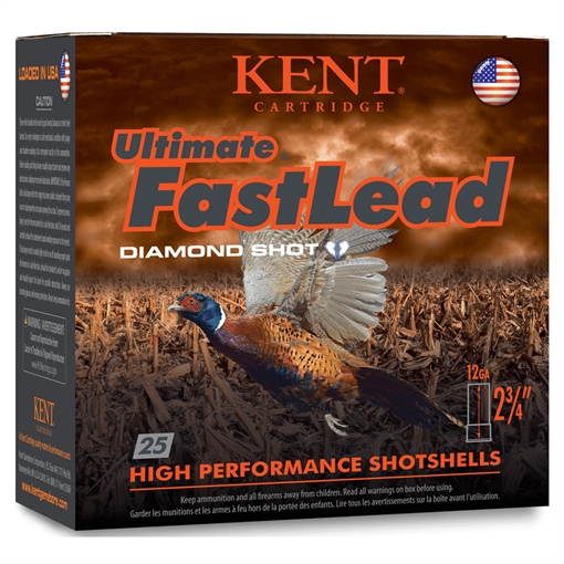 Picture of Kent Cartridge Ultimate Fast Lead 12Gauge 2.75" 1 1/4oz 7.5Shot 25 Per Box/10 Case K122UFL3675