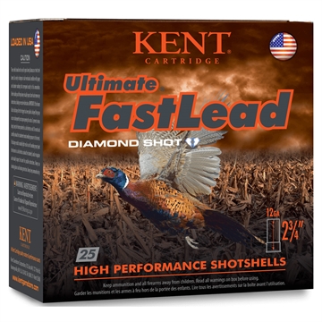 Picture of Kent Cartridge Ultimate Fast Lead 12Gauge 2.75" 1 1/4oz 7.5Shot 25 Per Box/10 Case K122UFL3675