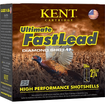 Picture of Kent Cartridge Kent Ultimate Fast Lead Upland Load 20 ga. 2.75 in. 1 oz. 7.5 Shot 25 rd. K202UFL28-7.5 K202UFL2875