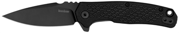 Picture of Kershaw Conduit, Folding Knife, Flipper Assisted Opening, Plain Edge, 8Cr13Mov Steel, Black Oxide Coating, Glass Filled Nylon Handle, 2.9" Blade, 6.8" Overall Length, Includes Deep Carry Pocket Clip 1407