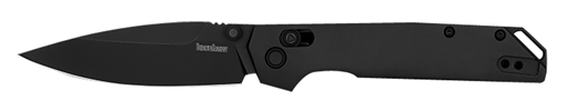 Picture of Kershaw Iridium 3.40" Folding Spear Point Plain Satin/Stonewashed D2 Steel Blade/ Gray Anodized Aluminum Handle Includes Pocket Clip 2038BLK