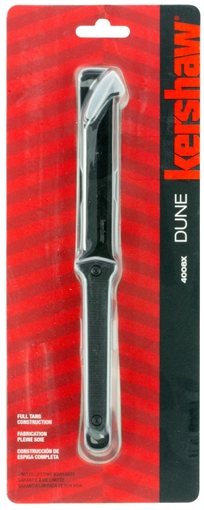 Picture of Kershaw Dune 3.80" Fixed American Tanto Plain Black Oxide 3Cr13MoV SS Blade Black Glass-Filled Nylon Handle Includes Lanyard/Sheath 4008X