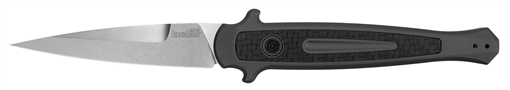 Picture of Kershaw Launch 8 3.50" Folding Spear Point Plain Stonewashed CPM 154 SS Blade Gray w/Insert Aluminum/Carbon Fiber Handle Includes Pocket Clip 7150