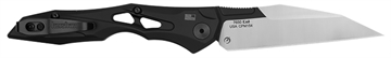 Picture of Kershaw Launch 13 Automatic 3.50" Folding Wharncliffe Plain Black Cerakote w/Satin Grind CPM 154 SS Blade, Black Anodized Aluminum Handle 7650