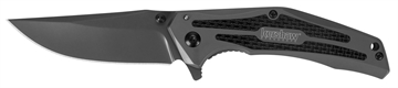 Picture of Kershaw DuoJet 3.25" Folding Clip Point Plain Gray TiCN 8Cr13MoV SS Blade Gray TiCN Stainless Steel Handle Includes Pocket Clip 8300