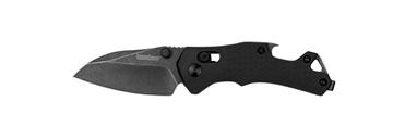 Picture of Kershaw Craze, Folding Knife, Plain Edge, 8Cr13Mov Blade Steel, Blackwash Finish, Black, Glass Filled Nylon Handle, Dura Lock, 2.35" Blade, 5.9" Overall Length, Includes Pocket Clip 8337