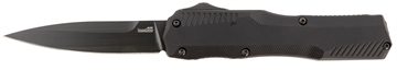 Picture of Kershaw Livewire Automatic 3.30" OTF Spear Point Plain Black DLC CPM MagnaCut Steel Blade, Black Anodized Aluminum Handle, Includes Pocket Clip 9000BLK