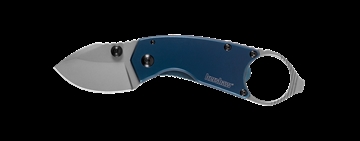 Picture of Kershaw Antic 1.70" Folding Drop Point Plain Bead Blasted 8Cr13MoV SS Blade Blue PVD Stainless Steel Handle Includes Pocket Clip 8710