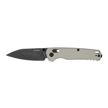 Picture of Kershaw Bel Air, Folding Knife, Flipper Assisted Opening, Plain Edge, CPM MagnaCut Steel, Blackwash Finish on Blade, Bright Nickel Cerakote Finish on Handle, 3" Blade, 7.2" Overall Length, Includes Deep Carry Pocket Clip, Dura Lock 6105