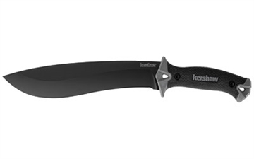 Picture of Kershaw Machete, 10" Fixed Blade Knife, Plain Edge, Carbon/Powdercoat, Machete Sheath 1077 087171033594