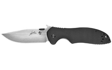 Picture of Kershaw Emerson CQC-6K, 3.25" Folding Knife, Drop Point, Plain Edge, D2 Steel, G-10 Front and Bead Blasted Stainless Back Handles 6034D2