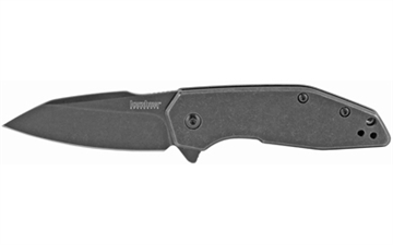 Picture of Kershaw Gravel, 2.5" Folding Knife/Assisted, Drop Point, Plain Edge, 8CR13MOV/BlackWash, Stainless Steel Black-Oxide BlackWash Handle 2065