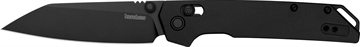 Picture of Kershaw Iridium, Folding Knife, 3.45" Reverse Tanto Blade, D2 Blade Steel, 7.95" Overall Length, DuraLock, Oxide Finish, Black 2038RBLK