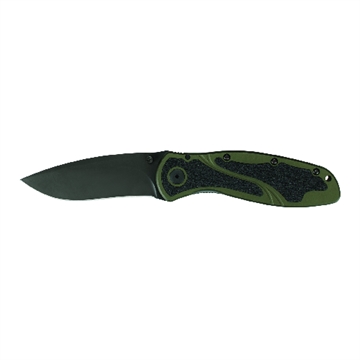 Picture of Kershaw Blur Folding Knife 3-2/5" Drop Point Blade Olive Drab 1670OLBLK
