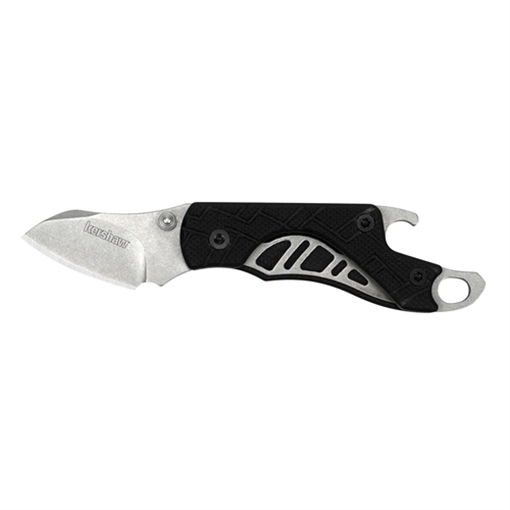 Picture of Kershaw Cinder 1.40" Folding Drop Point Plain Stonewashed 3Cr13MoV SS Blade Black Glass-Filled Nylon Handle Includes Key Ring 1025X