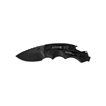 Picture of Kershaw Shuffle DIY 2.40" Folding Drop Point Plain Black Oxide 8Cr13MoV SS Blade Gray Glass-Filled Nylon Handle Includes Pocket Clip 8720