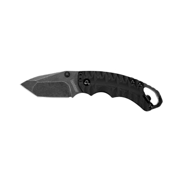 Picture of Kershaw Shuffle II 2.60" Folding American Tanto Plain Black Oxide 8Cr14MoV SS Blade Black Glass-Filled Nylon Handle Includes Pocket Clip 8750TBLKBW