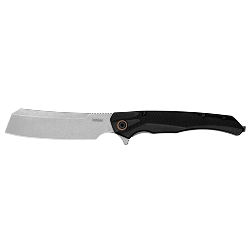 Picture of Kershaw Strata 4" Folding Cleaver Plain Stonewashed D2 Steel Blade, Black Bead Blasted G10/SS Handle 2078