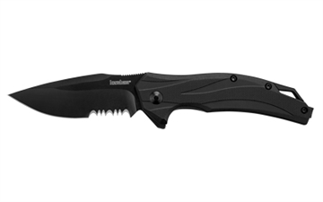 Picture of Kershaw Knives LATERAL SERRATED POCKET KNIFE BLACK BOX 1645BLKST