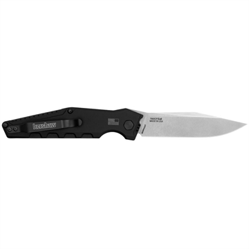 Picture of Kershaw Launch 7 EDC 3.75" Automatic Clip Point Plain Satin CPM MagnaCut Steel Blade, Black Aluminum/Carbon Fiber Handle 7900CF