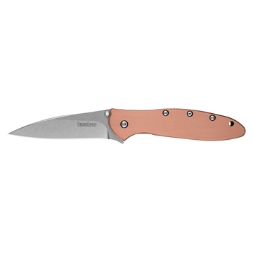 Picture of Kershaw Leek Folding Knife 3" Drop Point Blade Copper 1660CU