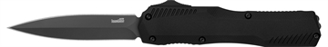 Picture of Kershaw Livewire Automatic 3.45" OTF Spear Point Plain Black PVD CPM MagnaCut Steel Blade, Black Anodized Aluminum Handle 9000DE