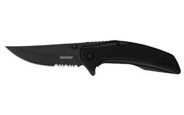 Picture of Kershaw Outright, Folding Knife, Assisted Oppening, 3" Upswept Trailing Point Blade, 8Cr13MoV Blade Steel, 7.1" Overall Length, Frame Lock, PVD Finish, Black, Black G10 Handle 8320BLKST