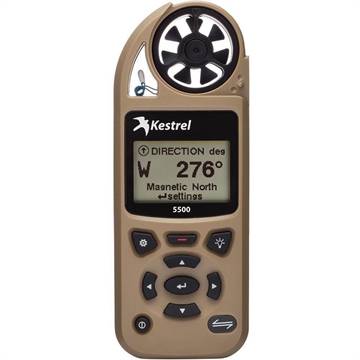 Picture of Kestrel 5500 Weather Meter with Bluetooth LiNK + Vane Mount (Tripod not included) - Desert Tan 0855LVTAN