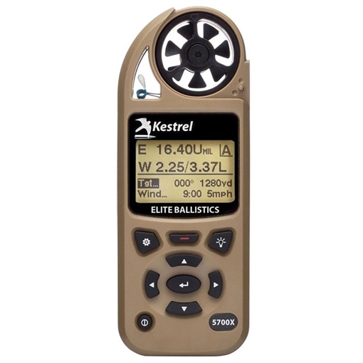 Picture of Kestrel 5700X ELITE WEATHER METER W/APPLIED BALLISTIC BERRY COMP TAN 0857XALTANM